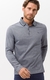 BRAX LONG SLEEVE COTTON POLO