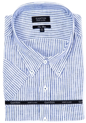 GANTON SS LINEN SHIRT-clearance-sale-Digbys Menswear