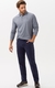 BRAX LONG SLEEVE COTTON POLO