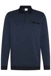 BUGATTI LONG SLEEVE POLO-ruggers-and-tops-Digbys Menswear