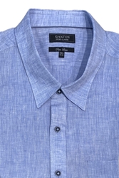 GANTON SHORT SLEEVE  LINEN SHIRT-clearance-sale-Digbys Menswear